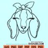 Nubian goat with Bandana SVG