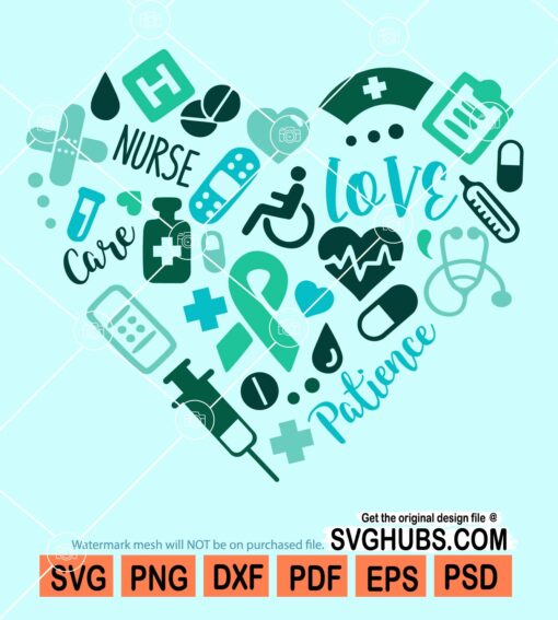 Nurse heart svg
