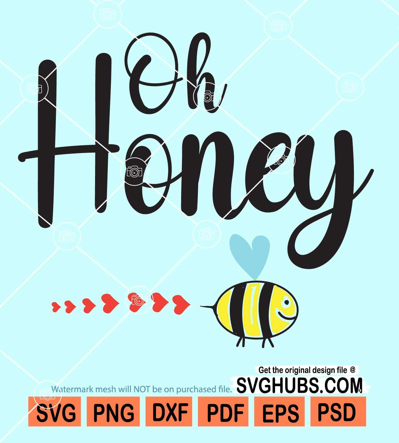 Oh Honey No Bee [SVG, DXF]  Cutting Machine & Laser Cutting