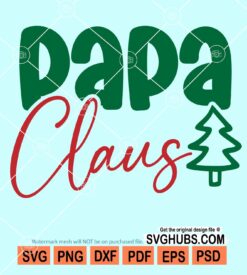 Papa claus svg