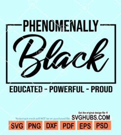 Phenomenally black svg