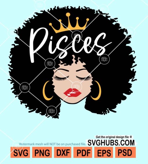 Pisces queen svg