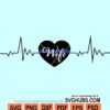 Police wife ekg svg