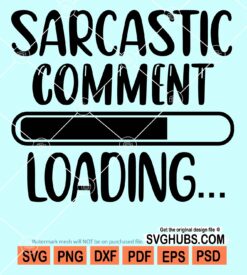 Sacarstic comment loading svg