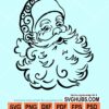 Santa face svg