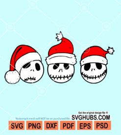 Santa scary faces svg