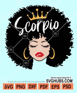 Scorpio queen svg