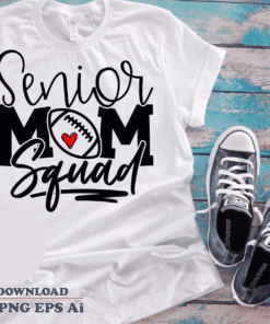 Senior mom squad SVG