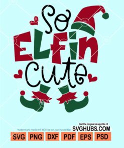 So elfin cute svg