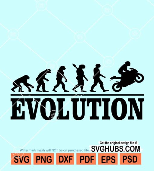 Sports Biker Evolution SVG