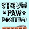 Stay paw positive svg