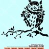 Stencil owl svg