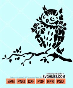 Stencil owl svg