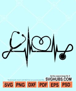 Stethoscope EKG svg