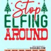 Stop elfing around svg