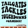 Tailgates Tackles Touchdowns svg