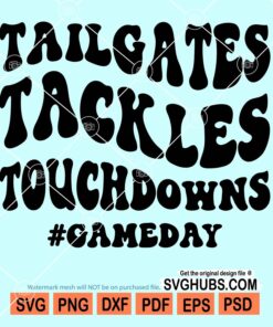 Tailgates tackles touchdowns svg