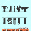 Tools split monogram SVG