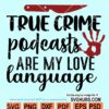 True crime podcast svg