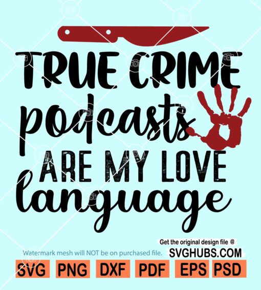 True crime podcast svg