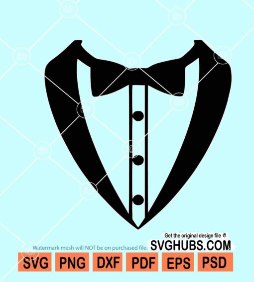 Tuxedo with Bow Tie svg