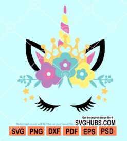 Unicorn face svg