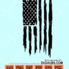 Vertical distressed american flag svg