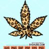 Weed leopard prints svg