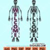 Welcome skeleton svg