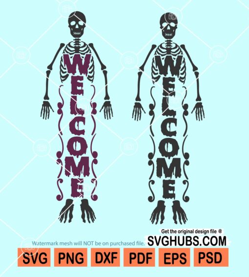 Welcome skeleton svg