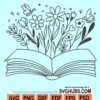 Wildflower book svg