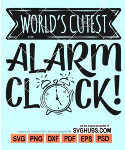 World's cutest alarm clock svg