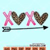 Xoxo cheetah print svg