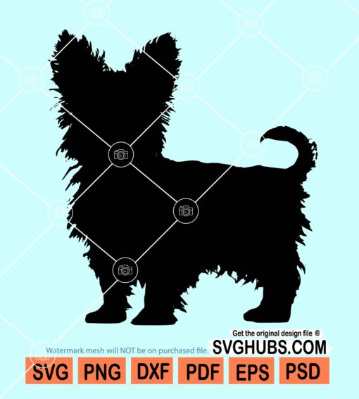 Yorkie Svg File Yorkshire terrier svg, terrier dog svg, dog svg, yorkie svg, cute dog ...