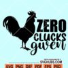 Zero clucks given SVG