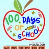 100 Days of school svg