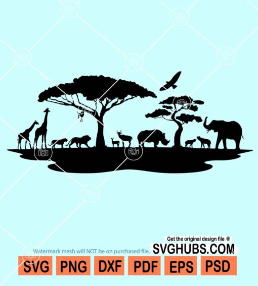 Africa safari svg