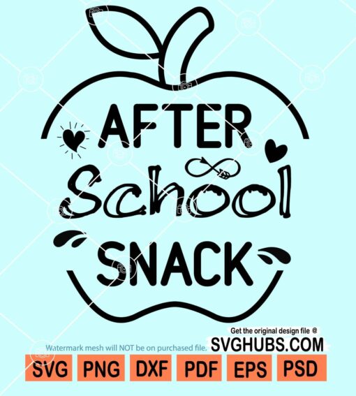 After school snack svg