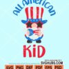 American kid svg