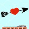 Arrow heart svg