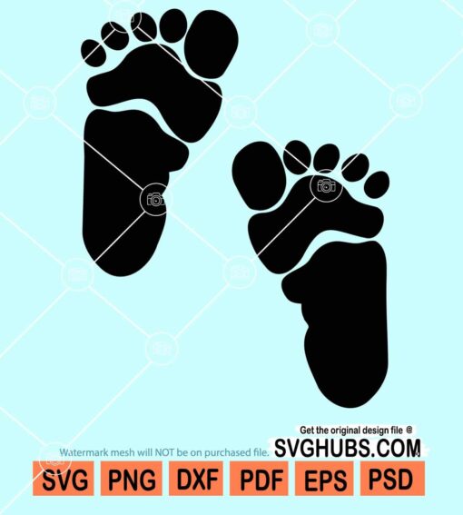 Baby feet svg