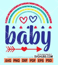 Baby rainbow svg