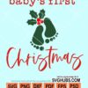 Baby's first christmas svg