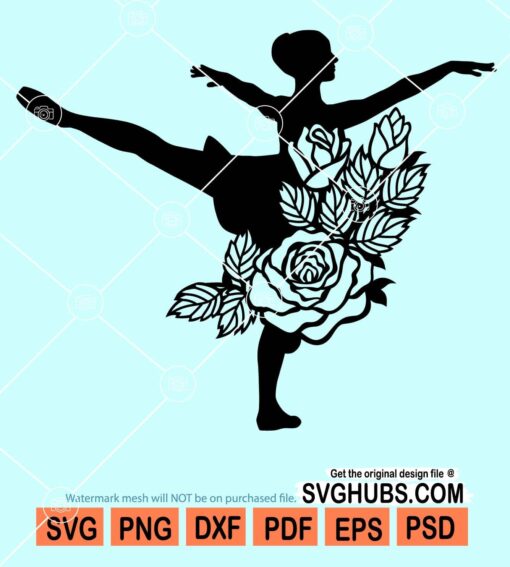 Ballet bouquet svg