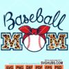 Baseball mom svg
