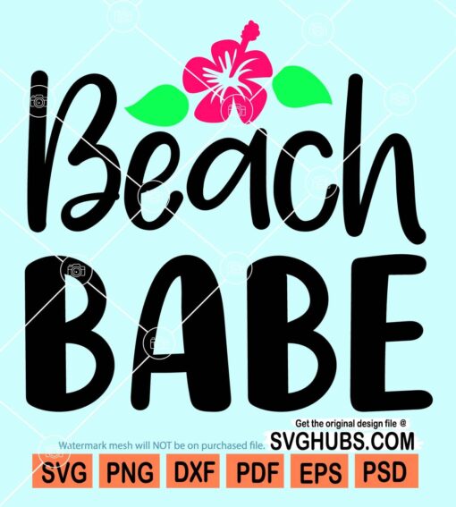 Beach babe svg