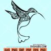 Bird mandala svg