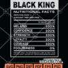 Black king nutritional facts svg