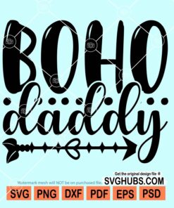 Boho daddy svg