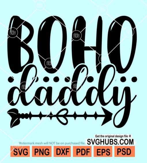 Boho daddy svg